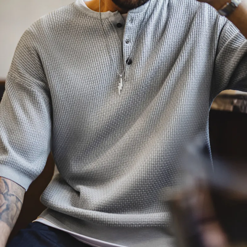 MADEN T Shirts Men Gray-6