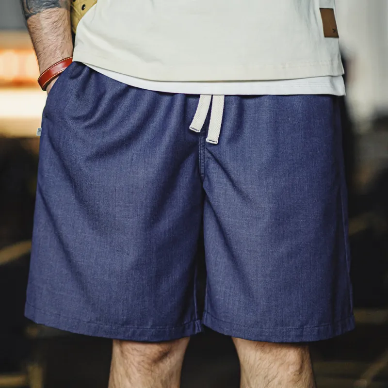 MADEN Denim Shorts Men's Denim Blue-5