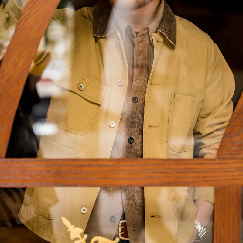 MADEN Jacket Men's Ginger Yellow-5