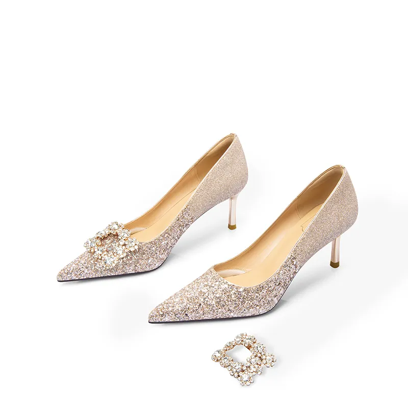 LOLY Slim Heel High Heels Women's Romantic Starry Sky-2