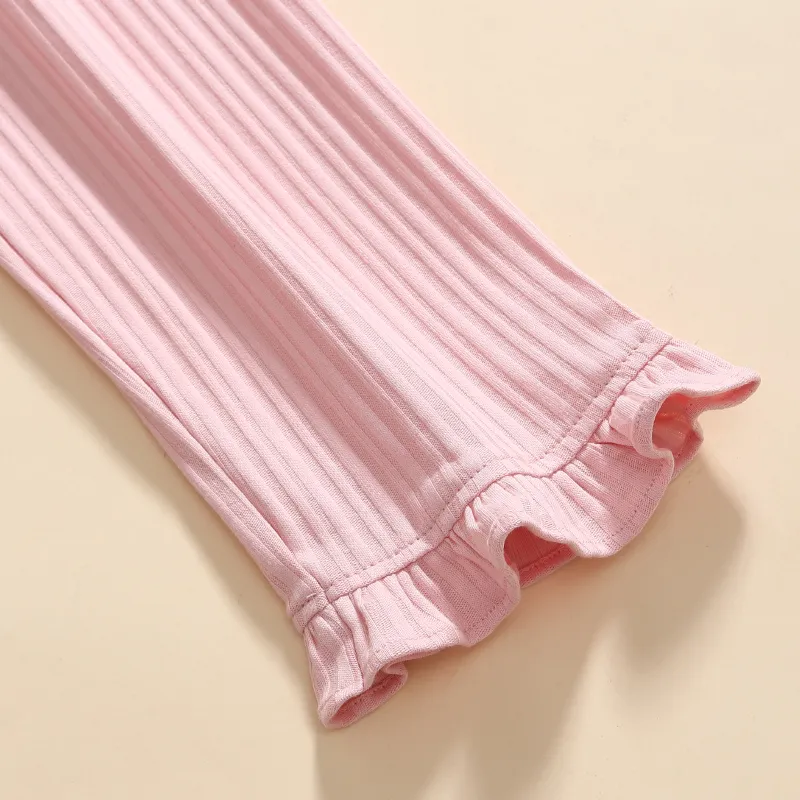 FENTENG Pajama Set Women's Pastel Pink-4