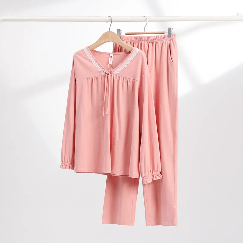 FENTENG Pajama Set Women's Tangerine Pink-1