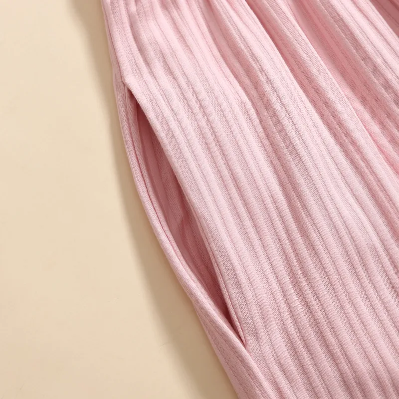 FENTENG Pajama Set Women's Pastel Pink-6