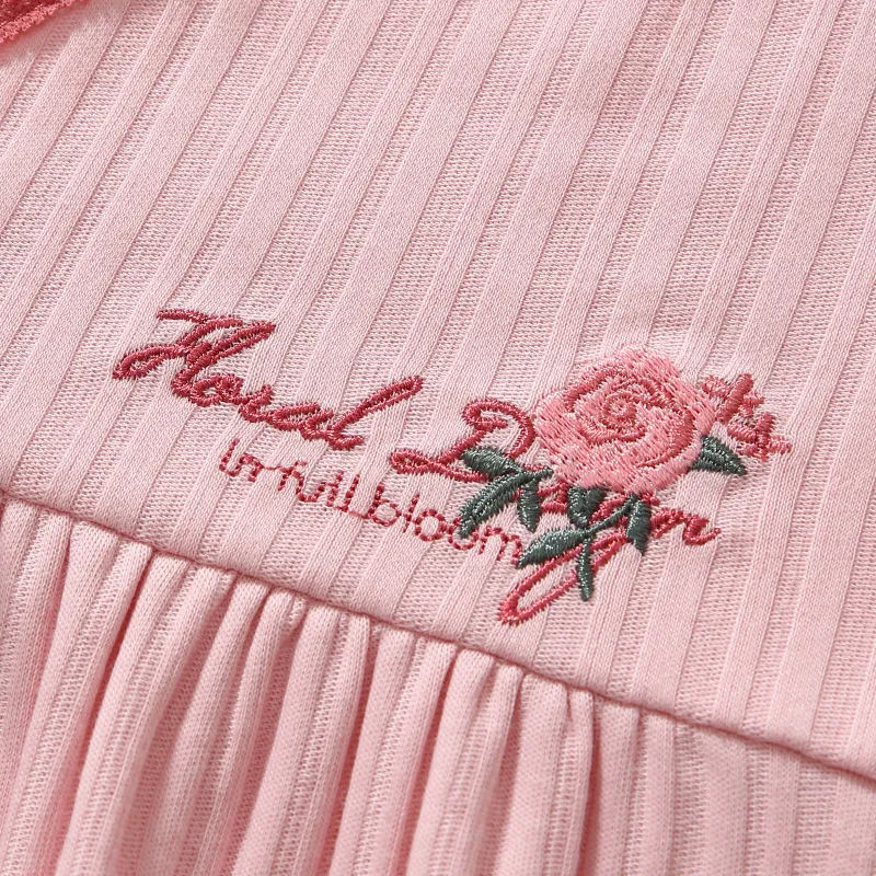 FENTENG Pajama Set Women's Pastel Pink-3