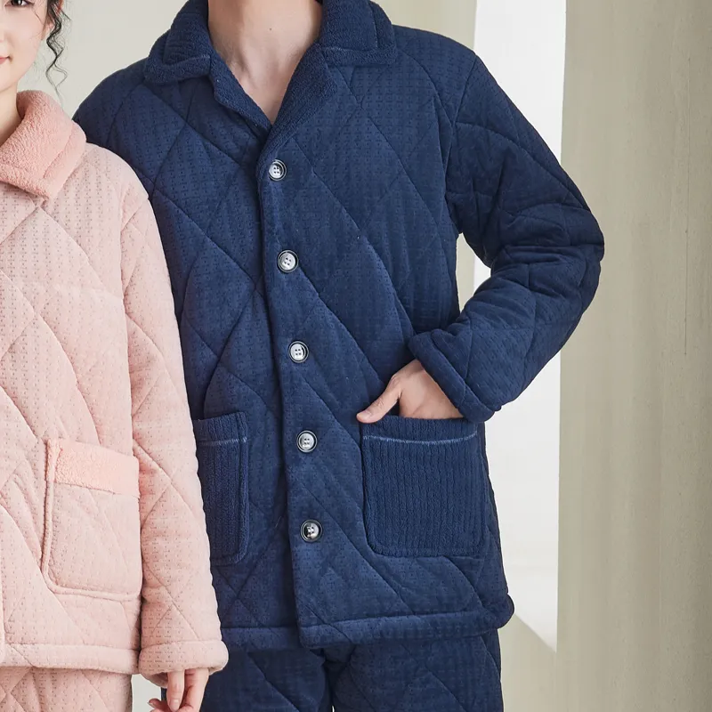 FENTENG Pajama Set Men's Sapphire Blue-2