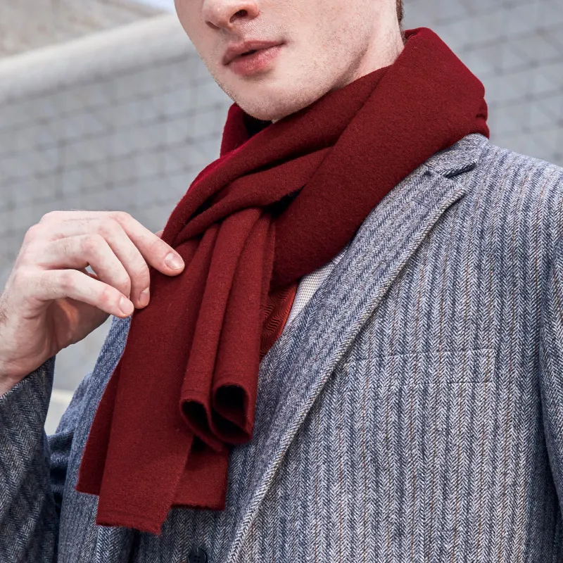 PIERRE CARDIN Wool Knit Scarves Men's-2