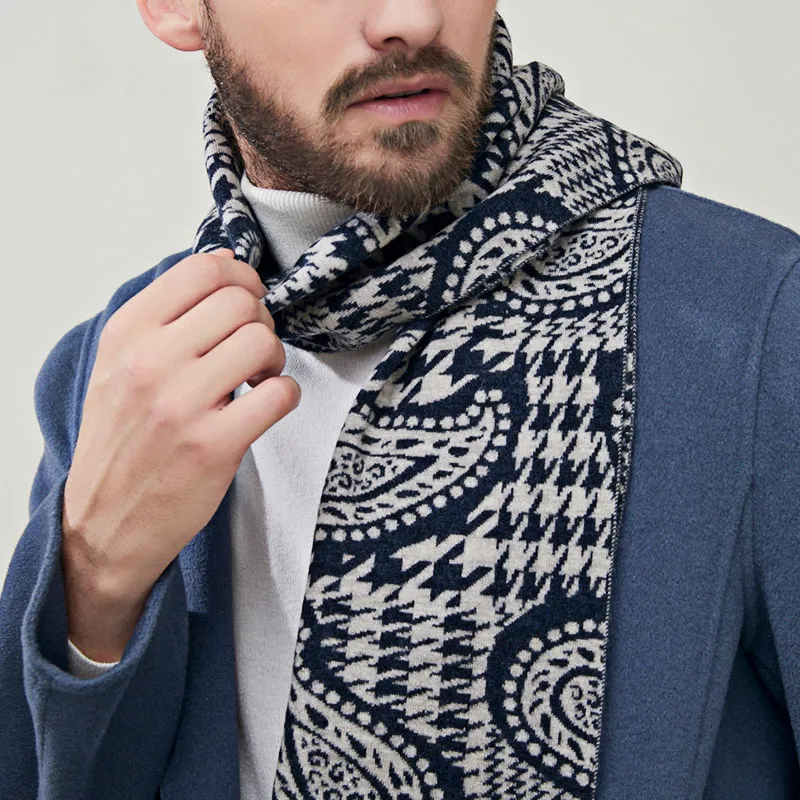 PIERRE CARDIN Wool Knit Scarves Unisex-3