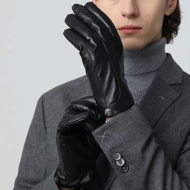 PIERRE CARDIN Gloves Men's Black-2