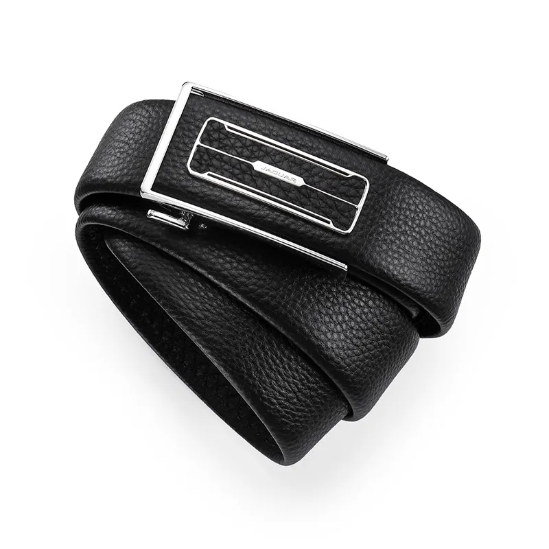 JAGUAR Minimalist Style Men's Automatic Buckle Genuine Leather Leather Belts Men's Width  3.5cm-5