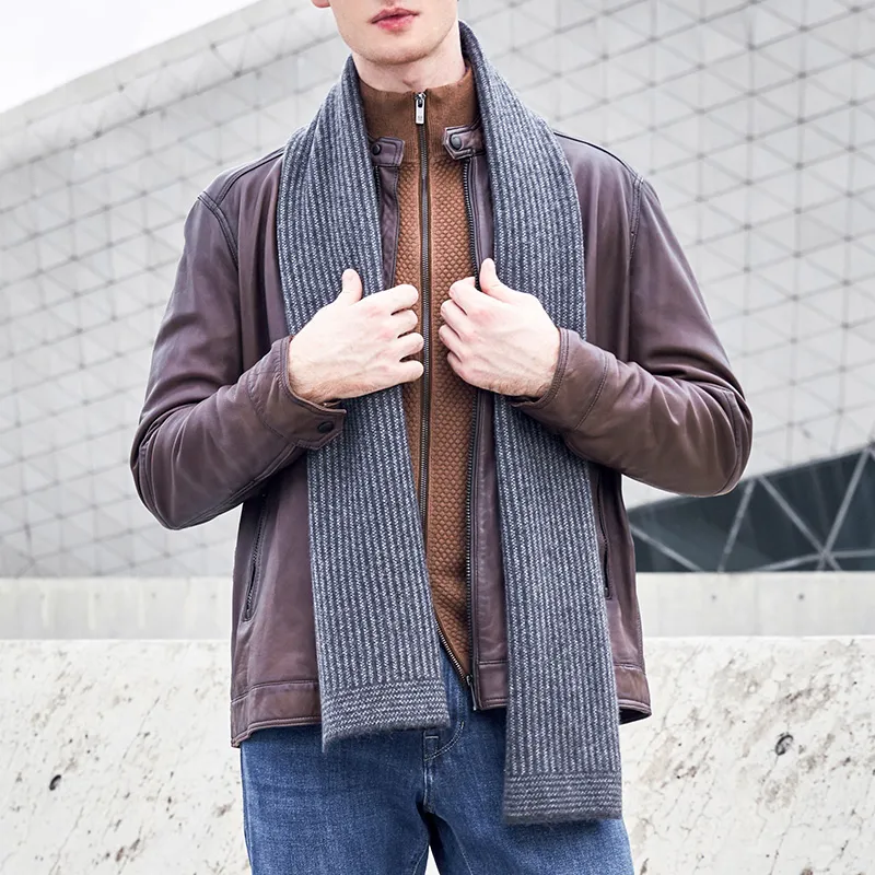 PIERRE CARDIN Cashmere Knit Scarves Men's-8
