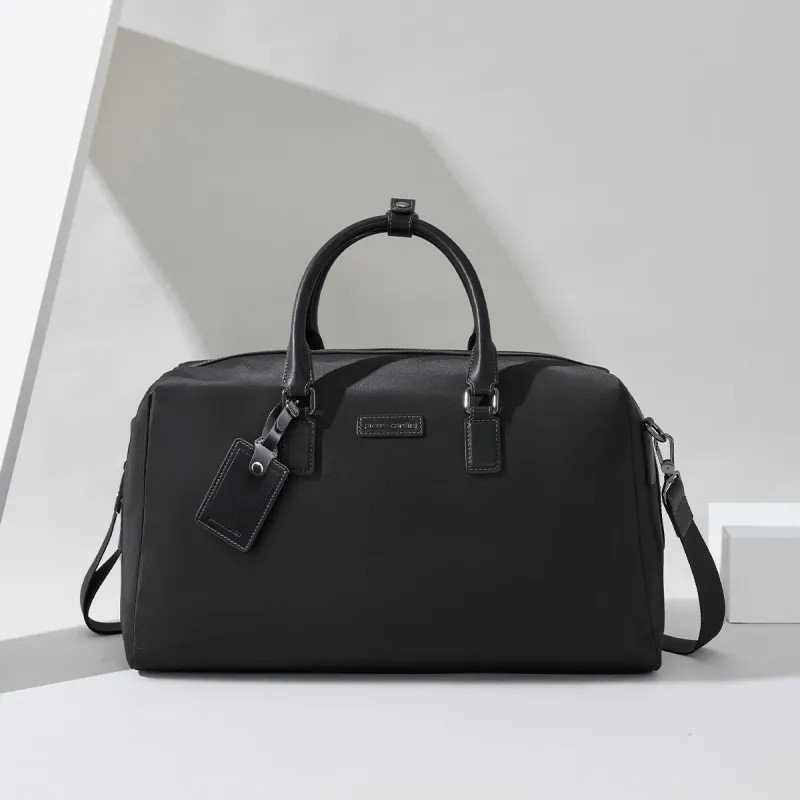 PIERRE CARDIN Fabric Travel Bag Regular Men's Black-5