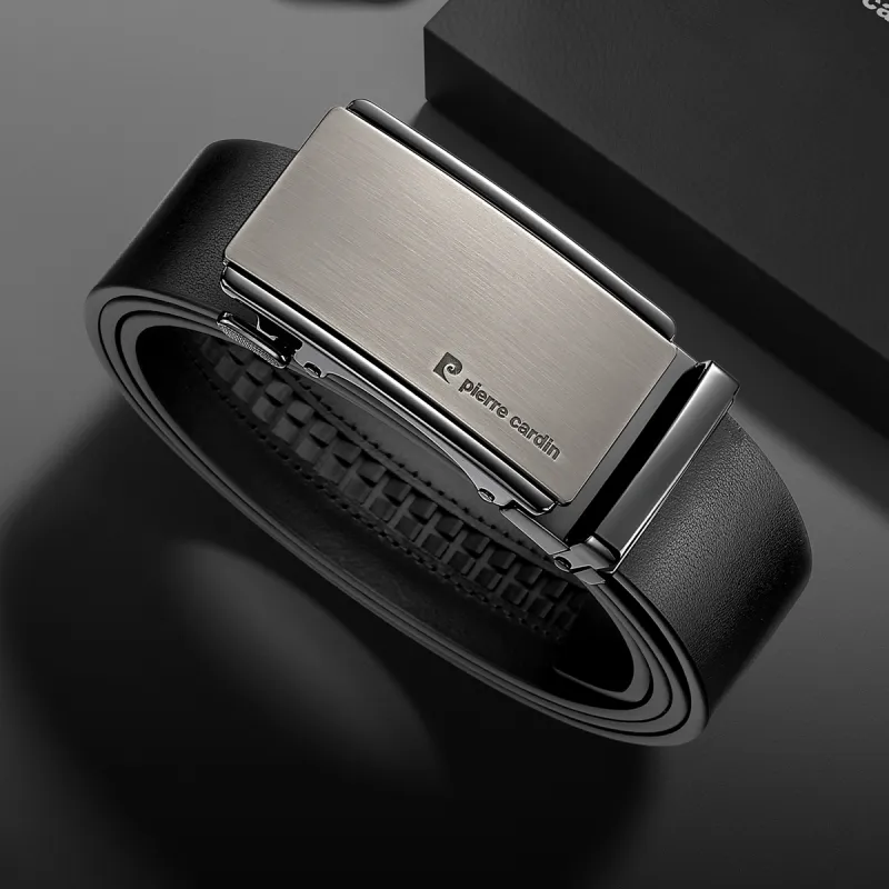 PIERRE CARDIN Top Grain Cow Leather Belt Gift Box Set Men's 3.45CM-6