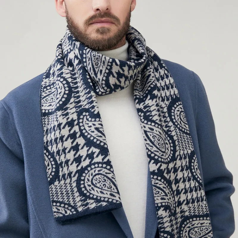 PIERRE CARDIN Wool Knit Scarves Unisex-2