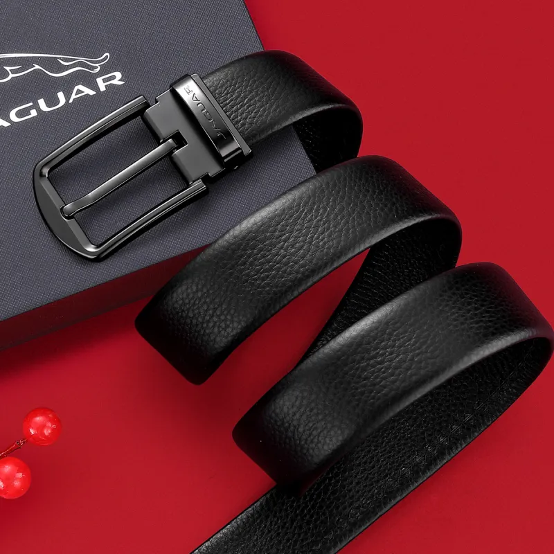 JAGUAR Cow Leather Belts Men's Width 3.4cm-5