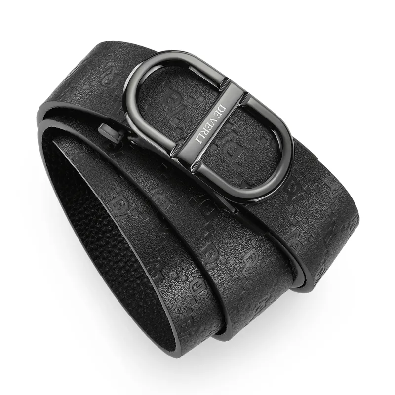 JAGUAR Cow Leather Leather Belts Men's Width  3.5cm-2