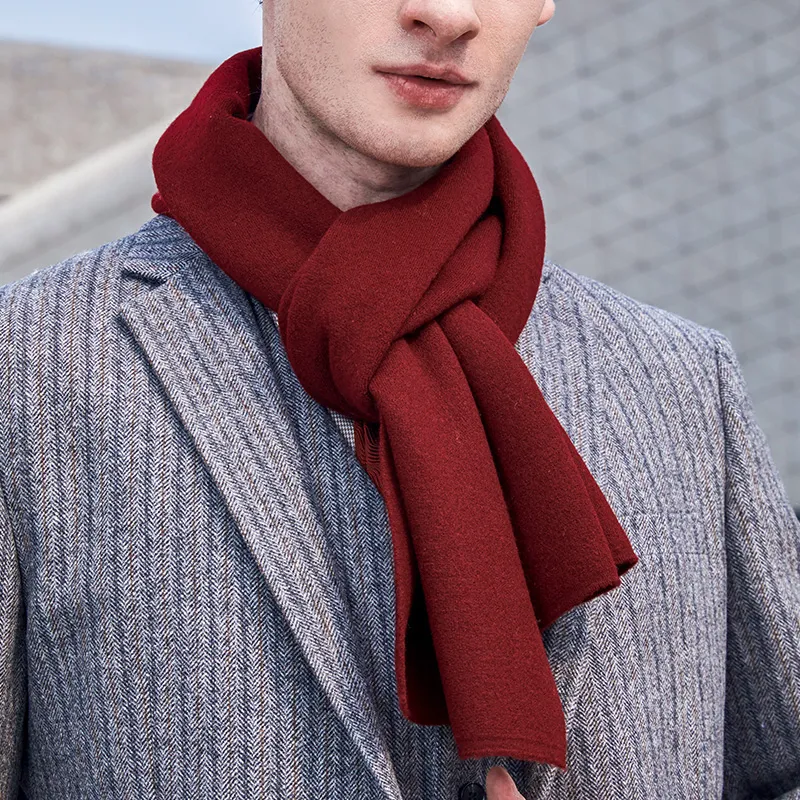 PIERRE CARDIN Wool Knit Scarves Men's-5
