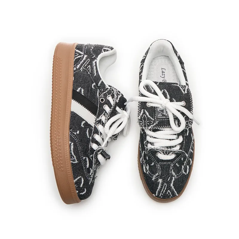 LAZY BONS Height Increasing, Abrasion Resistant, Lightweight, And Breathable Low Top Skateboard Shoes Unisex-4