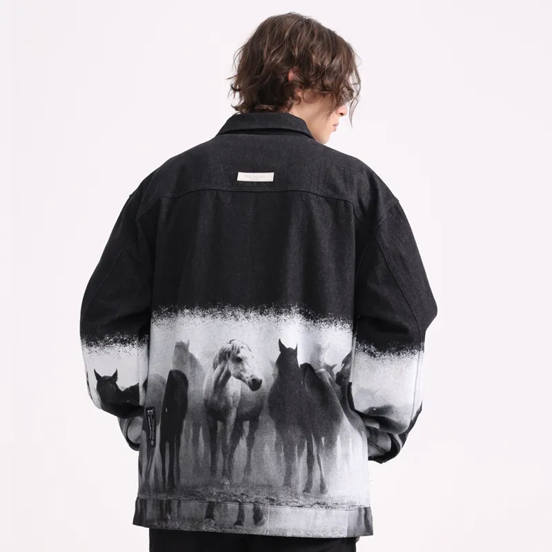 BTK Denim Jackets Unisex Black-3