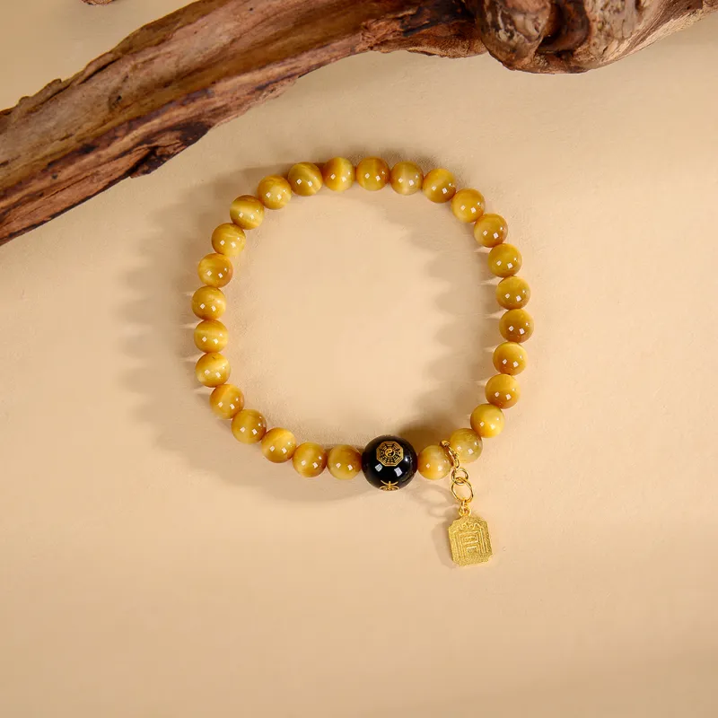 Palace And Amulet Tiger's Eye Stone Bracelets Women's-3