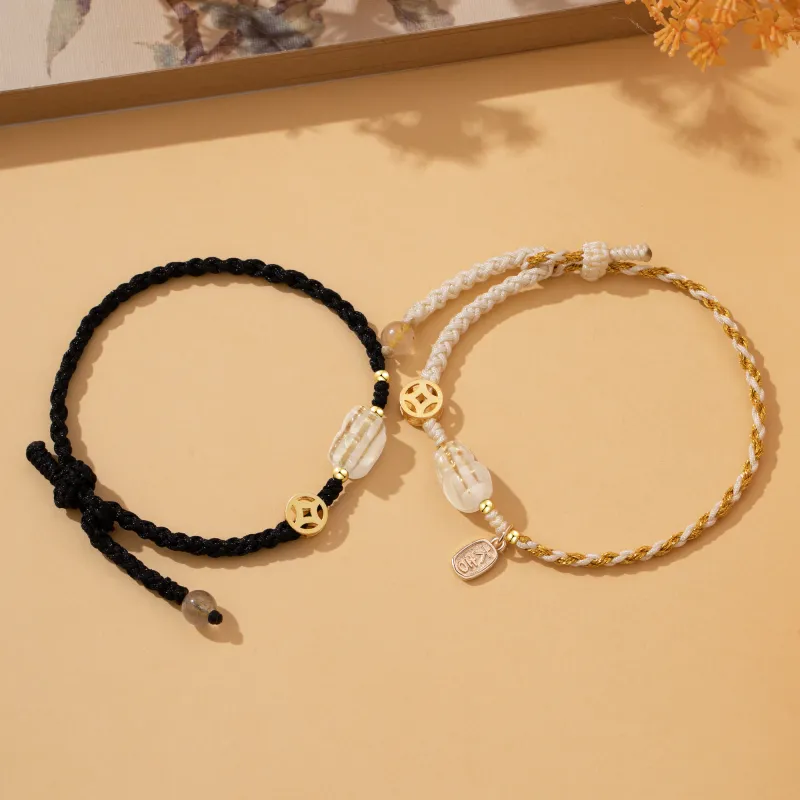 Huaying Rutilated Quartz Bracelets Unisex Good Luck-13