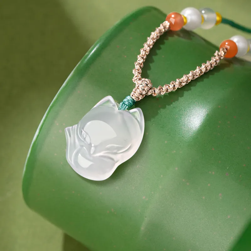 Huaying Chalcedony Necklaces Women's-5