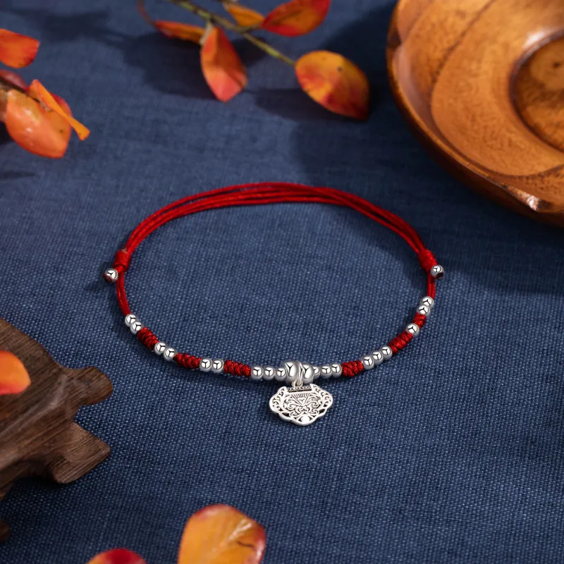 Huaying 925 Sterling Silver Anklets Women's-5