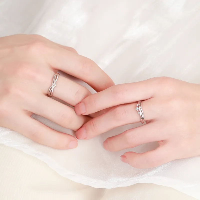 Huaying 925 Sterling Silver Rings Unisex-4