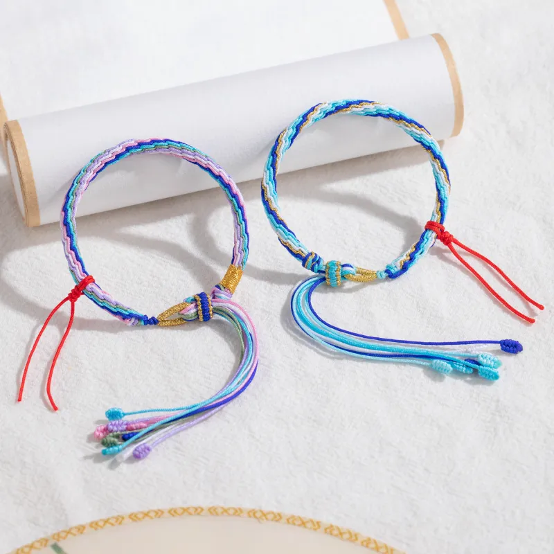 Huaying Braided String Bracelets Unisex-14