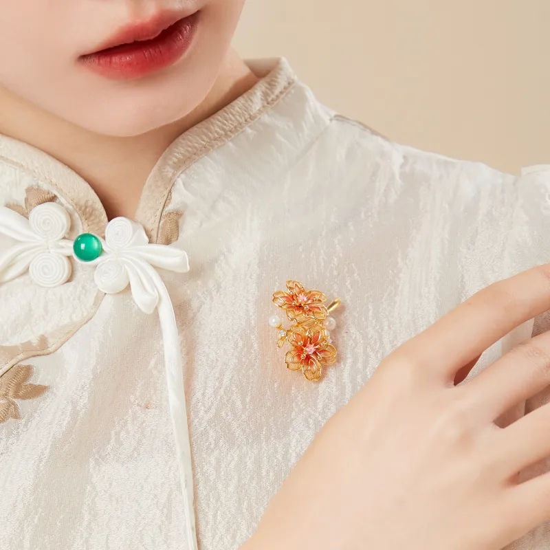 Huaying Pearl Zircon Brooches Women's-6