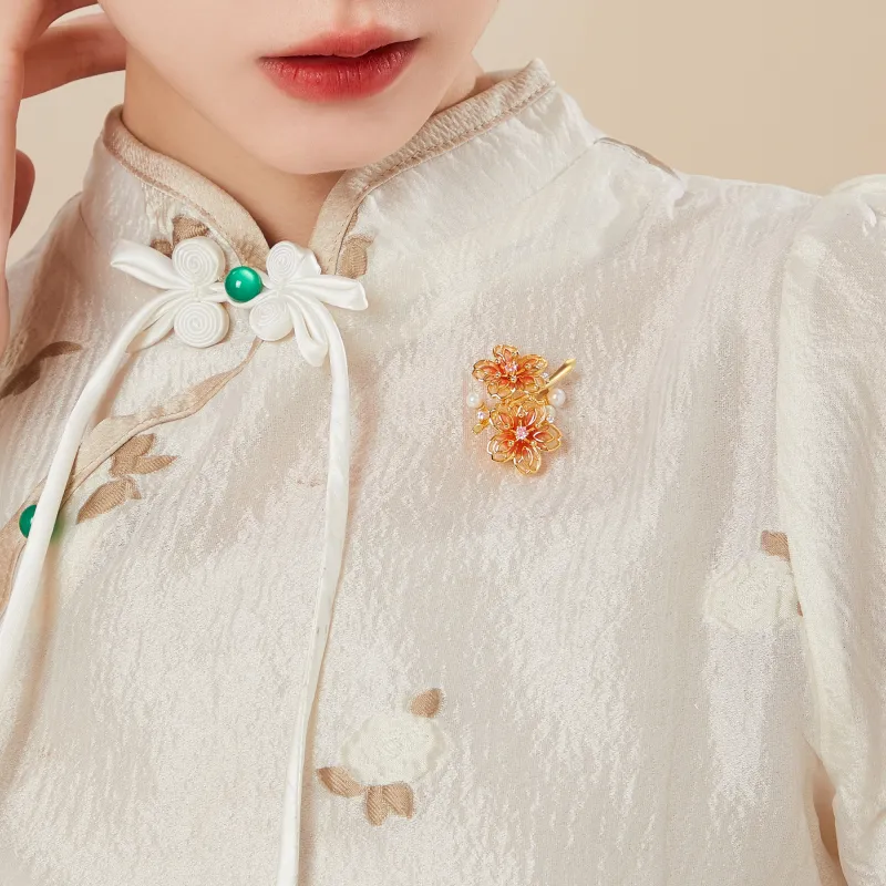 Huaying Pearl Zircon Brooches Women's-4