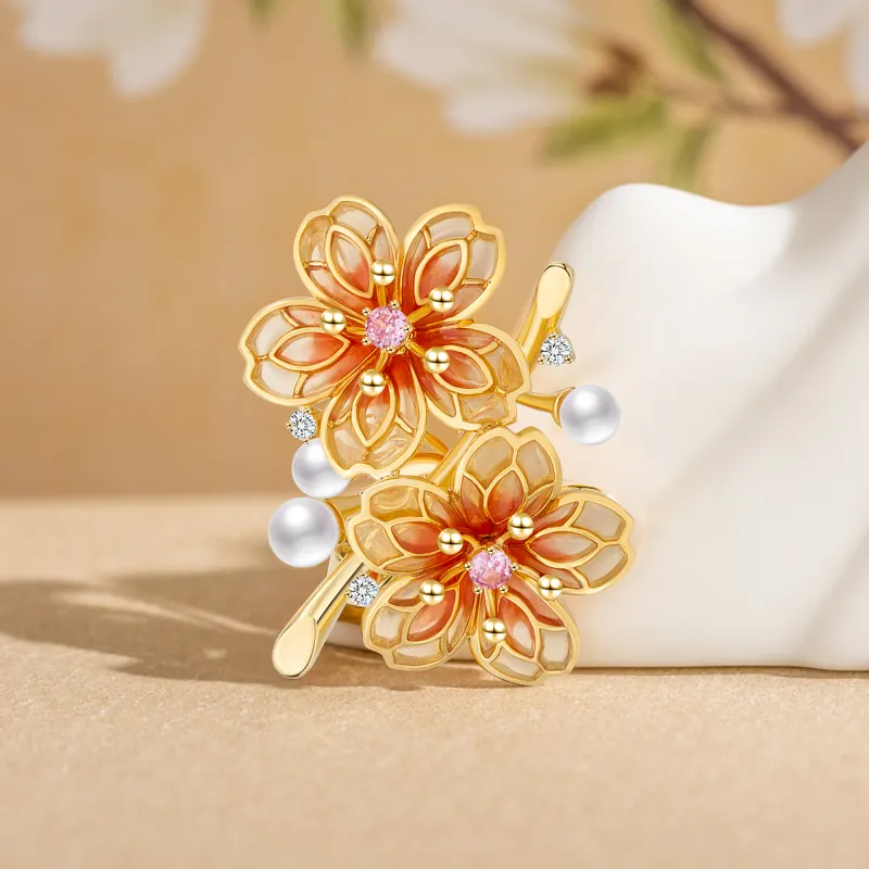 Huaying Pearl Zircon Brooches Women's-2