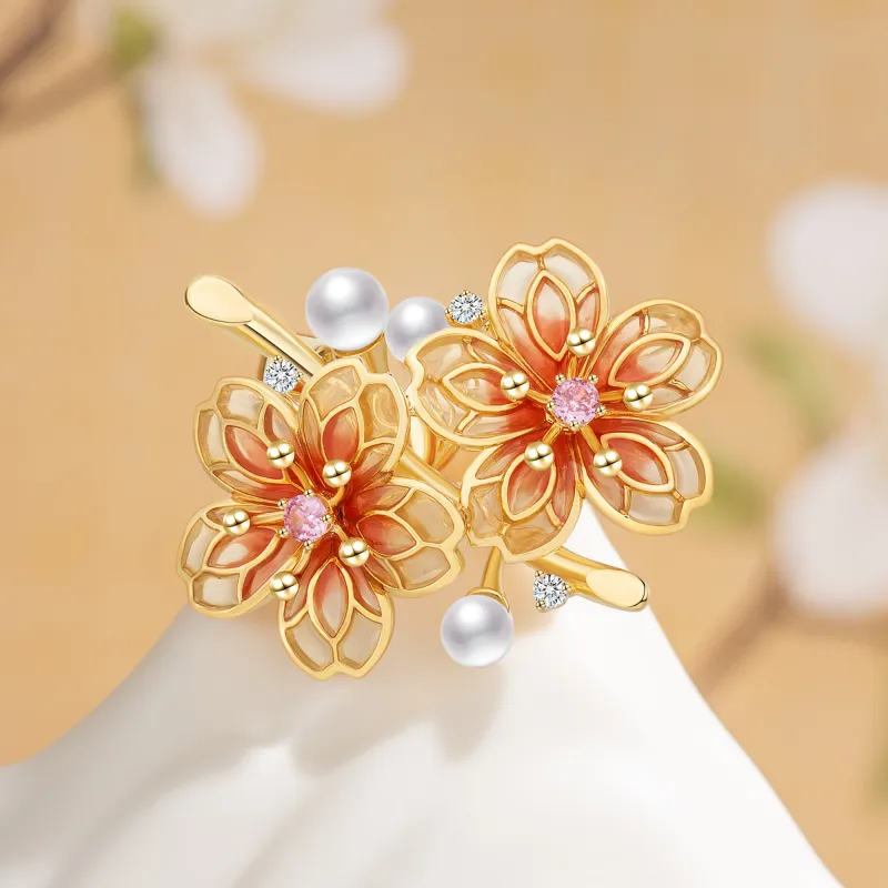 Huaying Pearl Zircon Brooches Women's-5