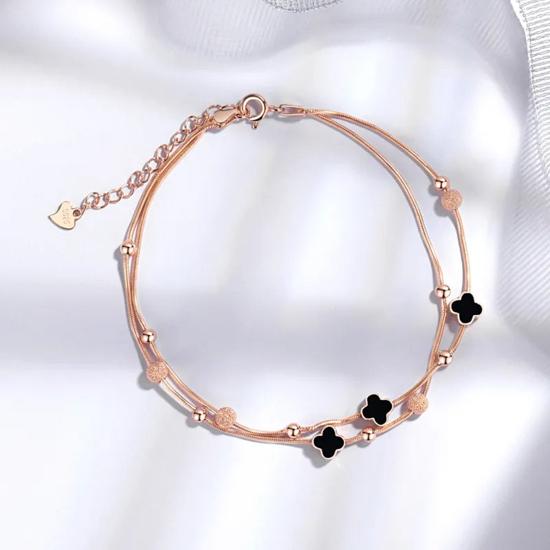 Huaying S925 Silver Bracelet Comes With Women's Women's Good Luck-3
