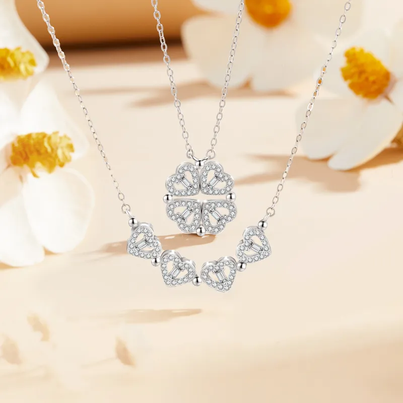 Huaying S925 Silver Comes With Necklace For Girl Women's Good Luck-2
