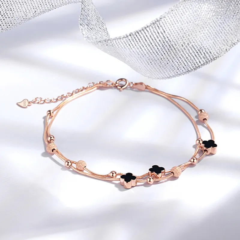 Huaying S925 Silver Bracelet Comes With Women's Women's Good Luck-1