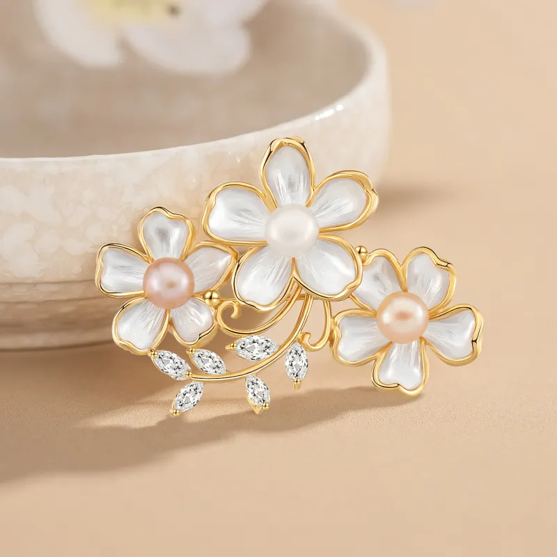 Huaying Copper Brooches Women's-2