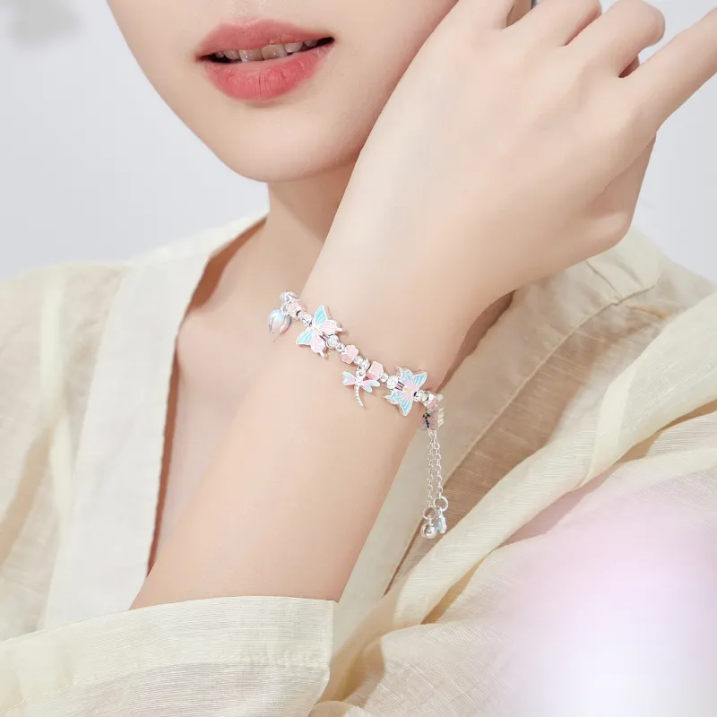 Huaying Sterling Silver Main Body Bangles Women's-1