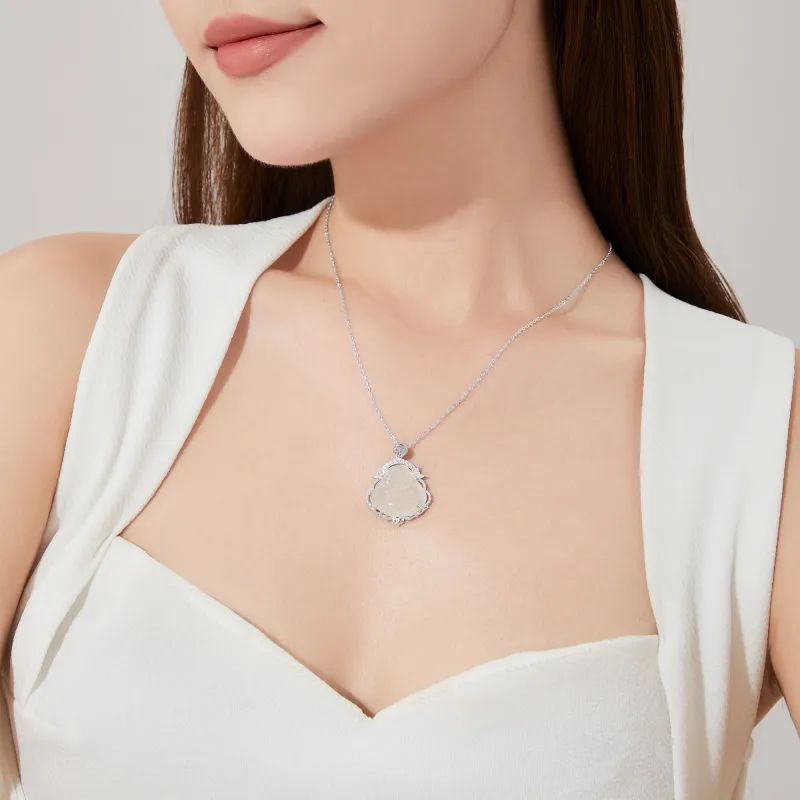 Huaying S925 Silver Necklace For Women's Women's Good Luck-1