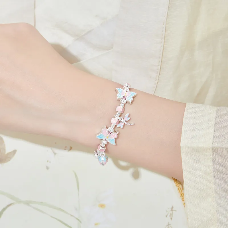 Huaying Sterling Silver Main Body Bangles Women's-5