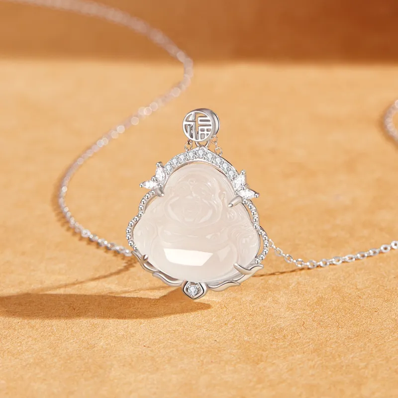 Huaying S925 Silver Necklace For Women's Women's Good Luck-2