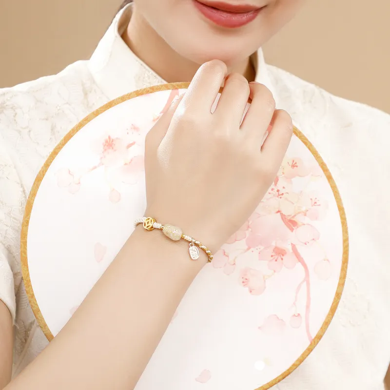 Huaying Rutilated Quartz Bracelets Unisex Good Luck-7