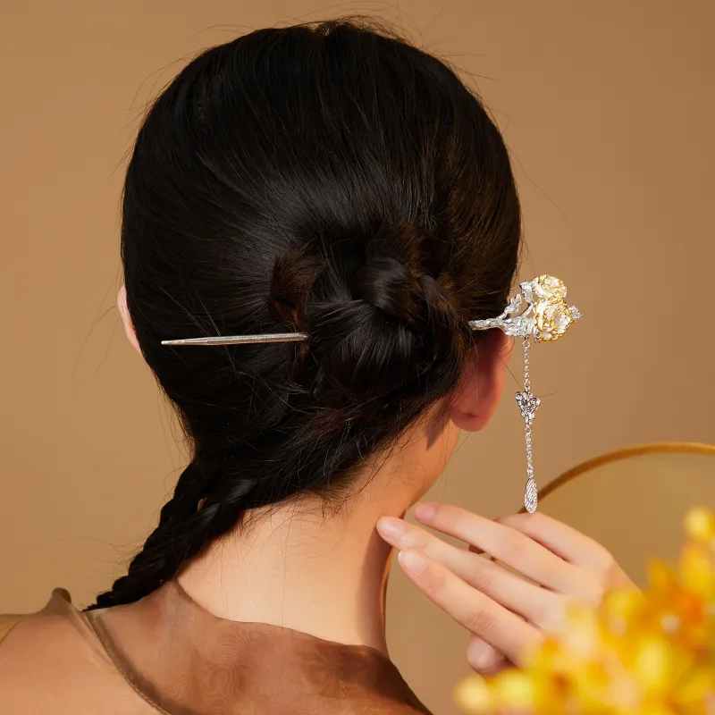 Huaying Copper Hairpins Women's-10