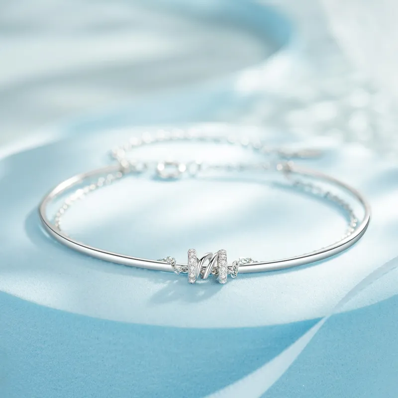 Huaying 999 Fine Silver Pure Silver Bracelets Women's-6