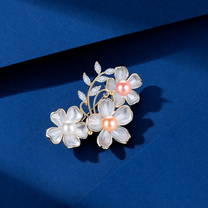 Huaying Zircon Brooches Women's-3