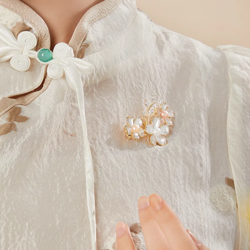Huaying Copper Brooches Women's-3
