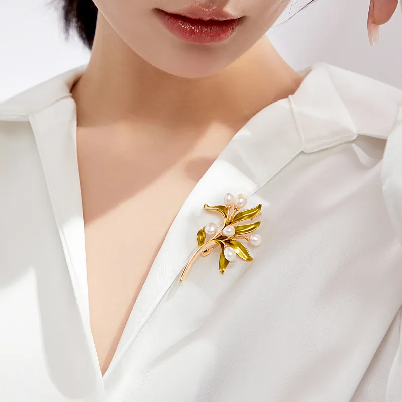 Huaying Zircon Brooches Women's-7