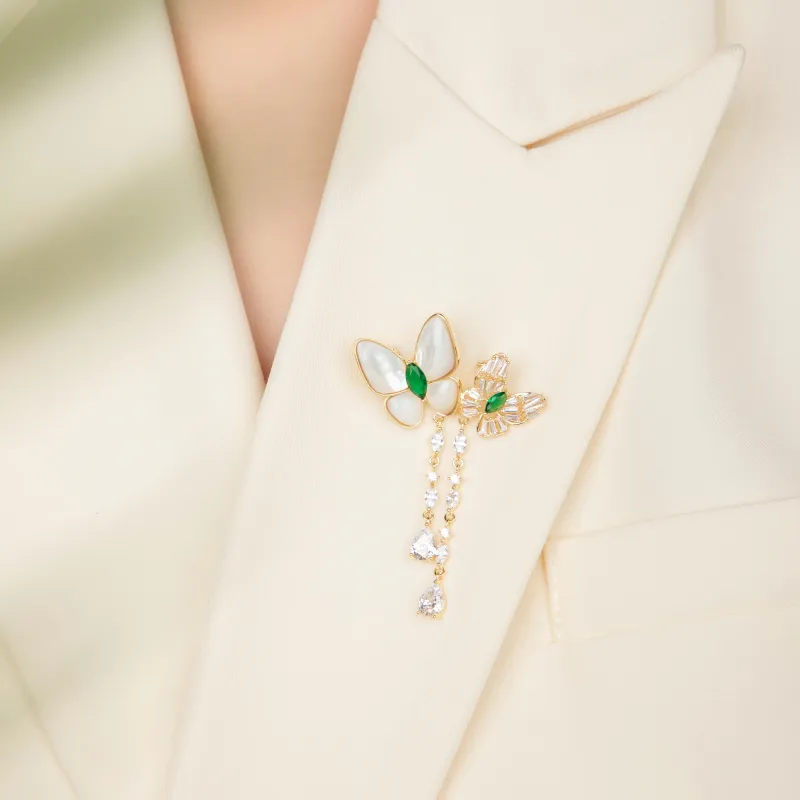 Huaying Zircon Brooches Women's-2