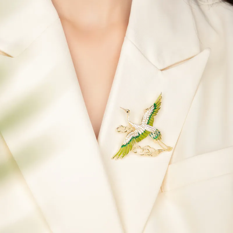 Huaying Zircon Brooches Women's-6