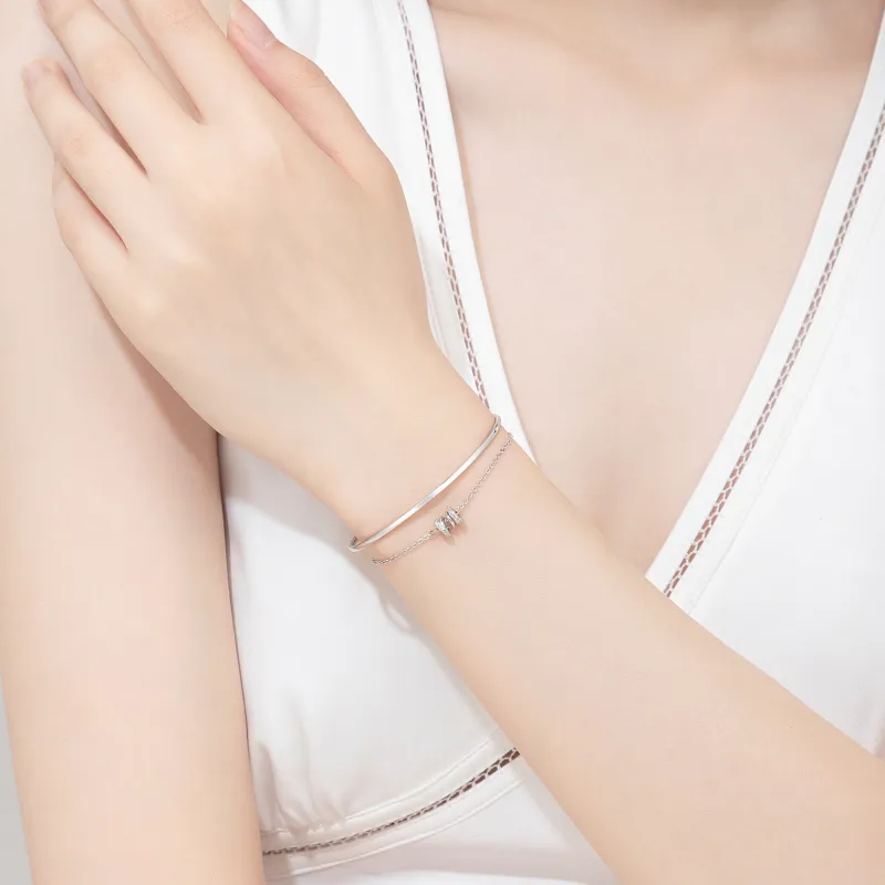 Huaying 999 Fine Silver Pure Silver Bracelets Women's-3