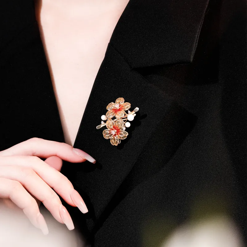 Huaying Copper Brooches Women's-4